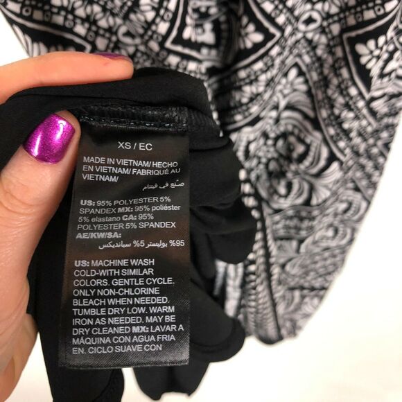 Reversible NWT White House Black Market Print Sleeveless Halter Neck Dress XS - Picture 10 of 12